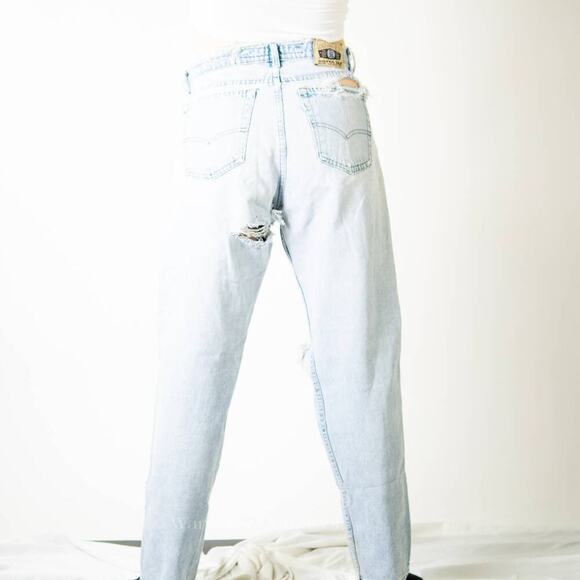Vintage 90s THRASHED Ripped Distressed Levi Silvertab Baggy Jeans - Picture 8 of 12